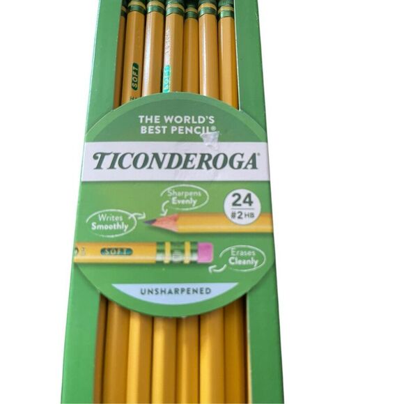 New Ticonderoga Kids Yellow Wood-Cased Pencils 24 Count - Picture 6 of 14